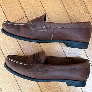 Classic Brown Leather Loafers